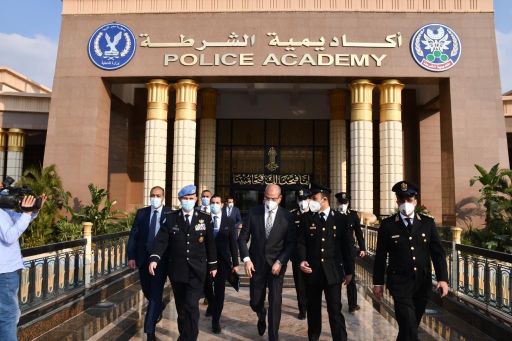 UNPOL's tweet photo. .@LuisCarrilhoPC visited the Egyptian Police Academy with General Director &amp; Assistant Minister of Interior Ahmed Ibrahim to see the police training approach firsthand. Egypt is among the largest contributors of #Police to @UNPeacekeeping. Thank you Egypt for your support! #A4P https://t.co/YTxSGirLMK