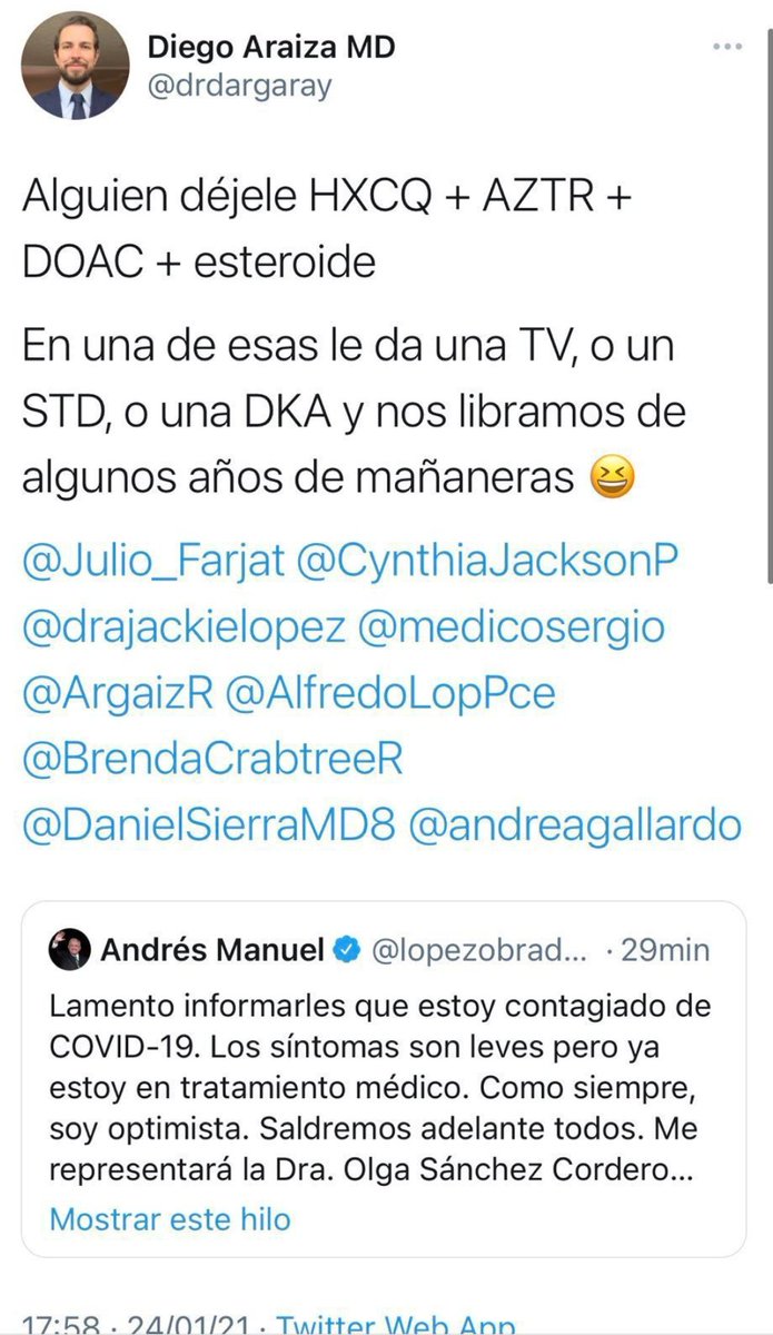 COOL_ADAIR's tweet photo. ¿Quién confiaría en doctores como @drdargaray? 🤮🤮

Jamás pondría mi vida en manos de un doctor así pff .

Todo apoyo al presidente @lopezobrador_ https://t.co/YlHPzQsikb