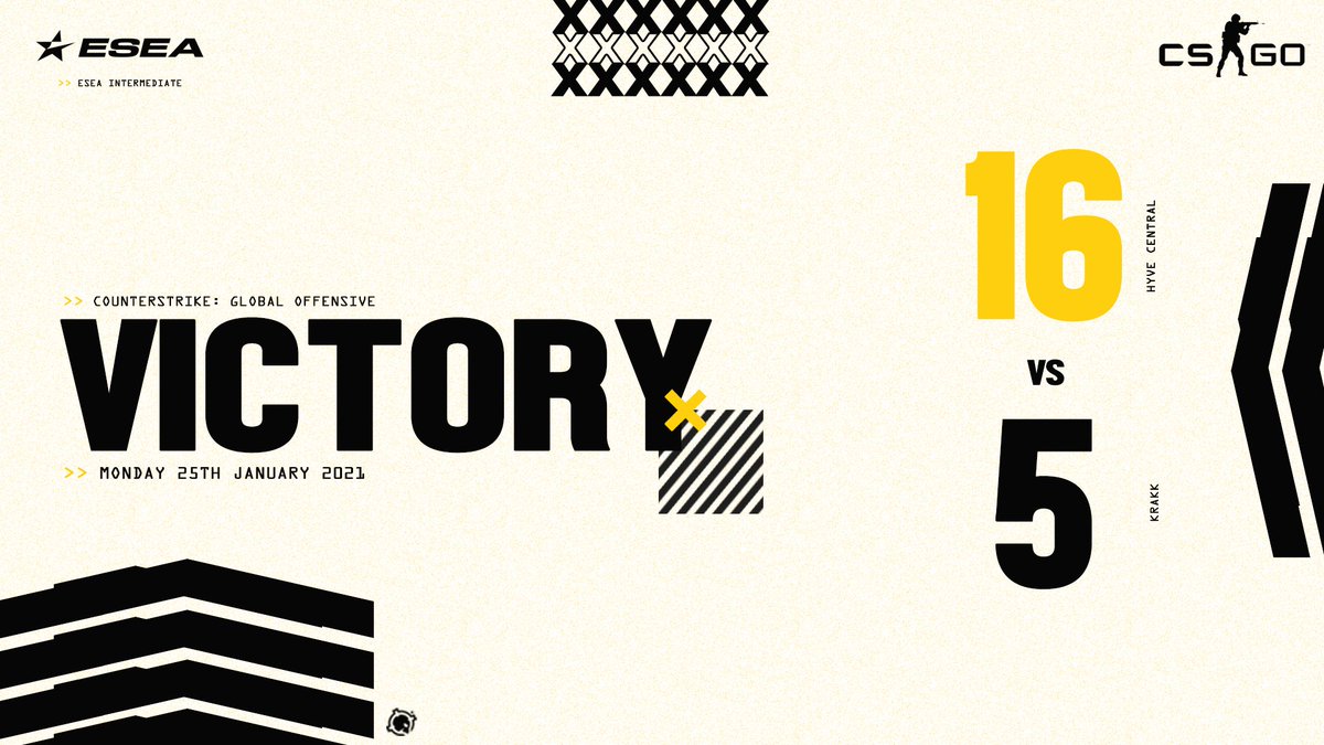 Our @CSGO team takes the win against #KRAKK in <a href="/ESEA/">ESEA League</a>!
We play again tomorrow evening.

#WeAreTheSwarm 🐝