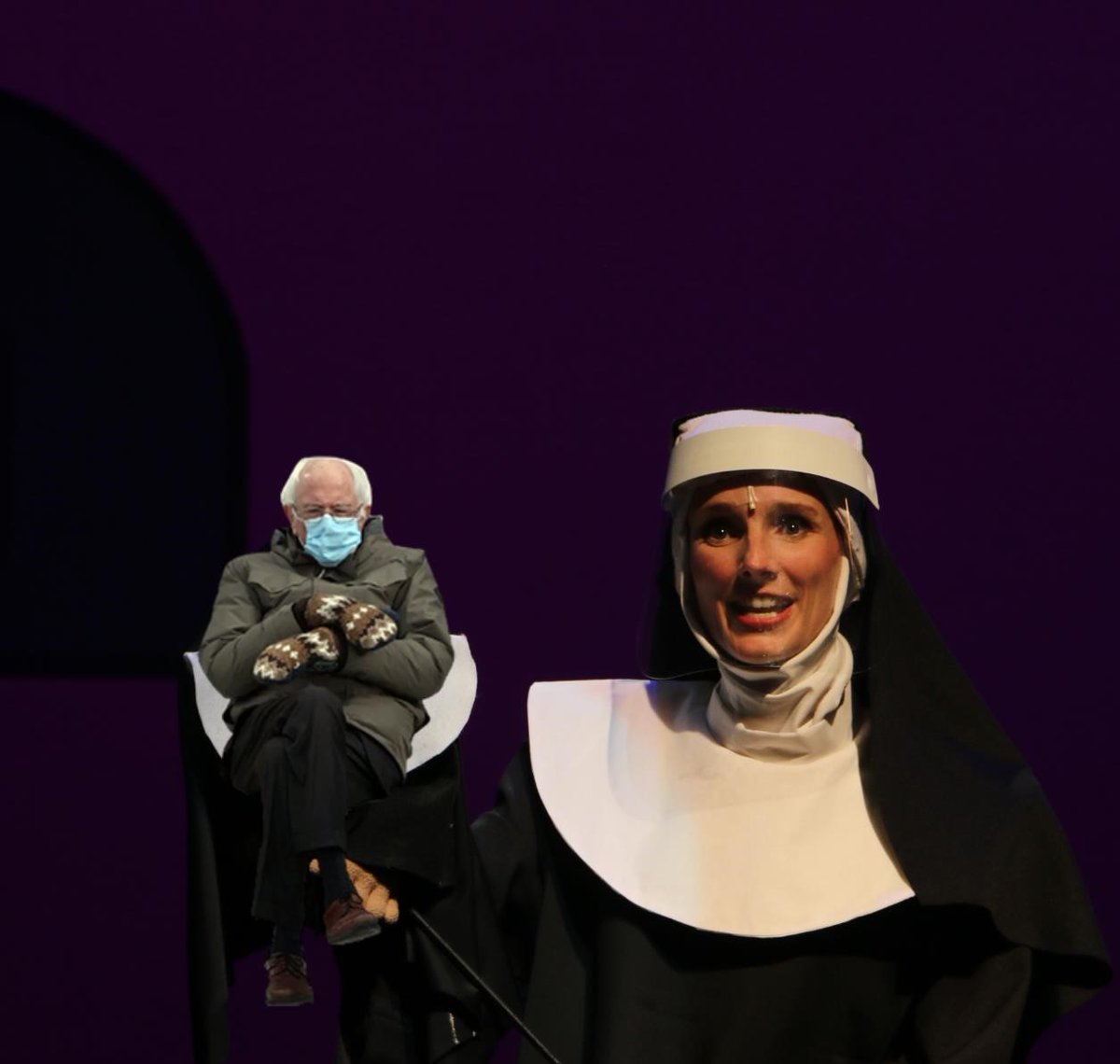 ManateePAC's tweet image. We couldn&apos;t resist the Sit with Bernie craze and thinking how great it would be to have him as part of our theater...