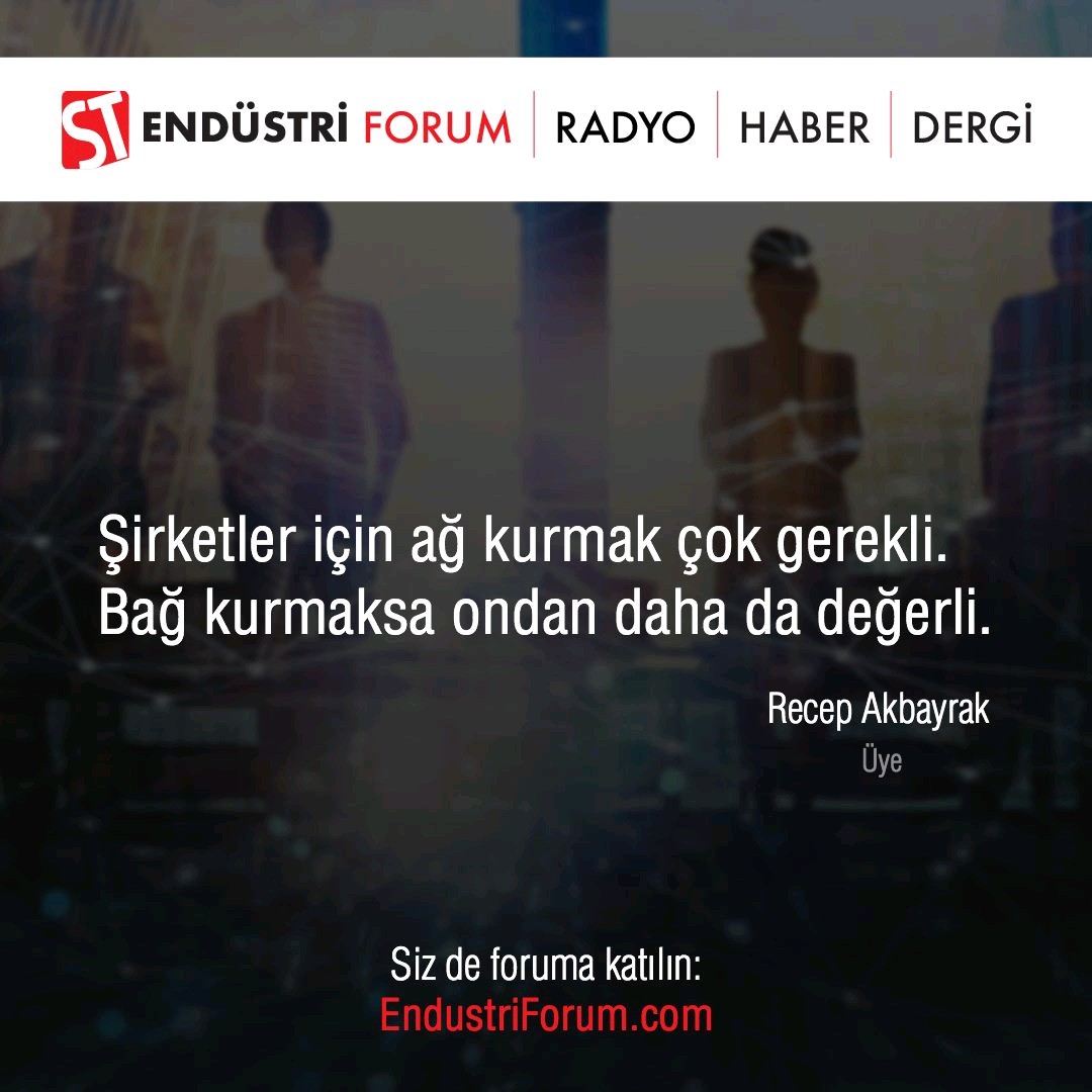 EndustriForum.com’da…
lnkd.in/dr9eMEH

#endüstri #sanayi #üretim #fabrika  #makine #otomasyon #enerji #inşaat #robot #b2b #cnc #robotik #depolama #ağırsanayi #proses #endüstri40 #scada