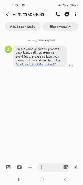 linzmufc's tweet image. Scam! @o2