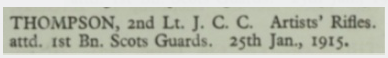 ...and Audrey. When probate was finally granted in June 1916, it yielded the sum of £5,108 8s 8d. Nora never remarried and John, whose body has never been found, is remembered on the Le Touret Memorial. (11/13)