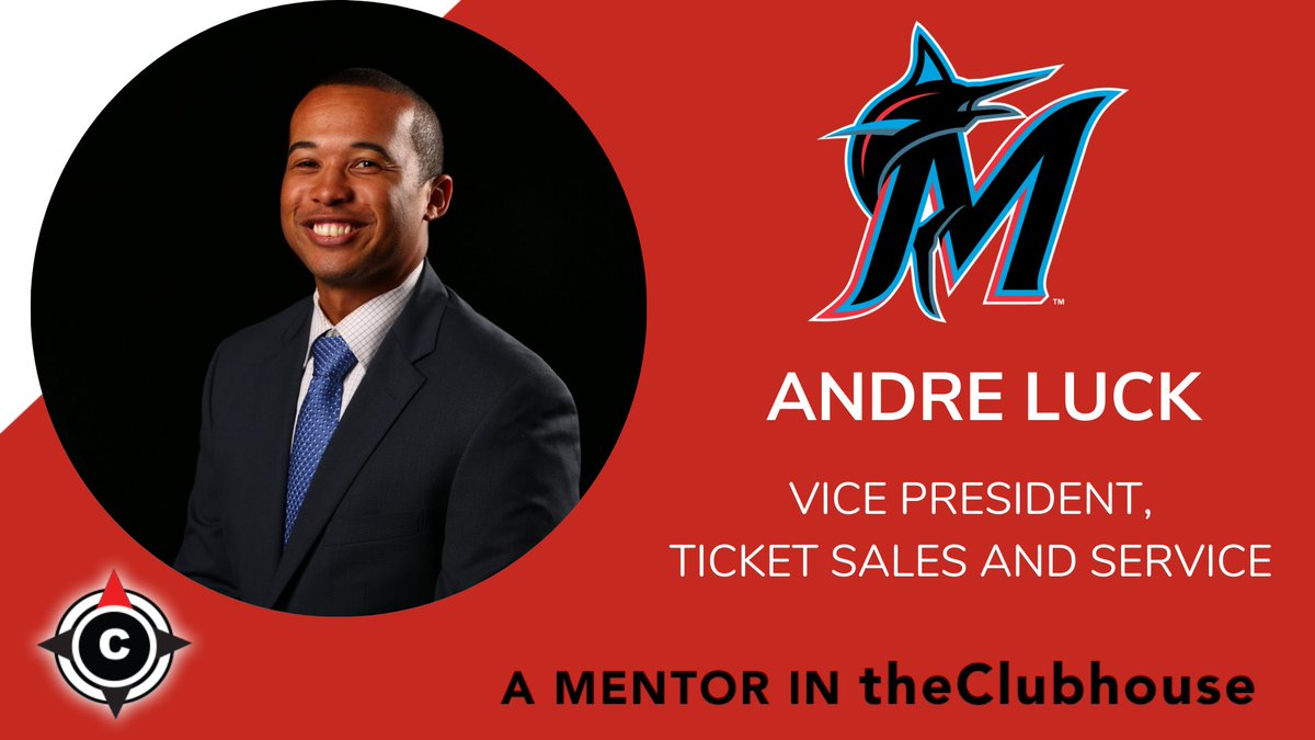 theClubhouse® (@thec1ubhouse) on Twitter photo ➡️ <a href="/andreluck2/">Andre Luck</a> is the Vice President, Ticket Sales and Service <a href="/Marlins/">Miami Marlins</a>.
Andre has over 12 years of sales experience, with previous stops at <a href="/Dbacks/">Arizona Diamondbacks</a> and <a href="/astros/">Houston Astros</a>.
How did he work his way to a VP role? Connect with Andre today! #SportsBiz
📞: clubhouse.sportsbusiness.solutions/mentor/68-Andr… ➡️ <a href="/andreluck2/">Andre Luck</a> is the Vice President, Ticket Sales and Service <a href="/Marlins/">Miami Marlins</a>.
Andre has over 12 years of sales experience, with previous stops at <a href="/Dbacks/">Arizona Diamondbacks</a> and <a href="/astros/">Houston Astros</a>.
How did he work his way to a VP role? Connect with Andre today! #SportsBiz
📞: clubhouse.sportsbusiness.solutions/mentor/68-Andr…
