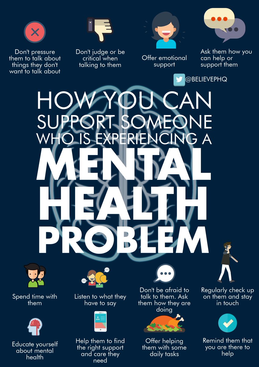 BelievePHQ's tweet photo. How you can support someone who is experiencing a mental health problem

https://t.co/03yyR29wOy https://t.co/vKTFn7M251
