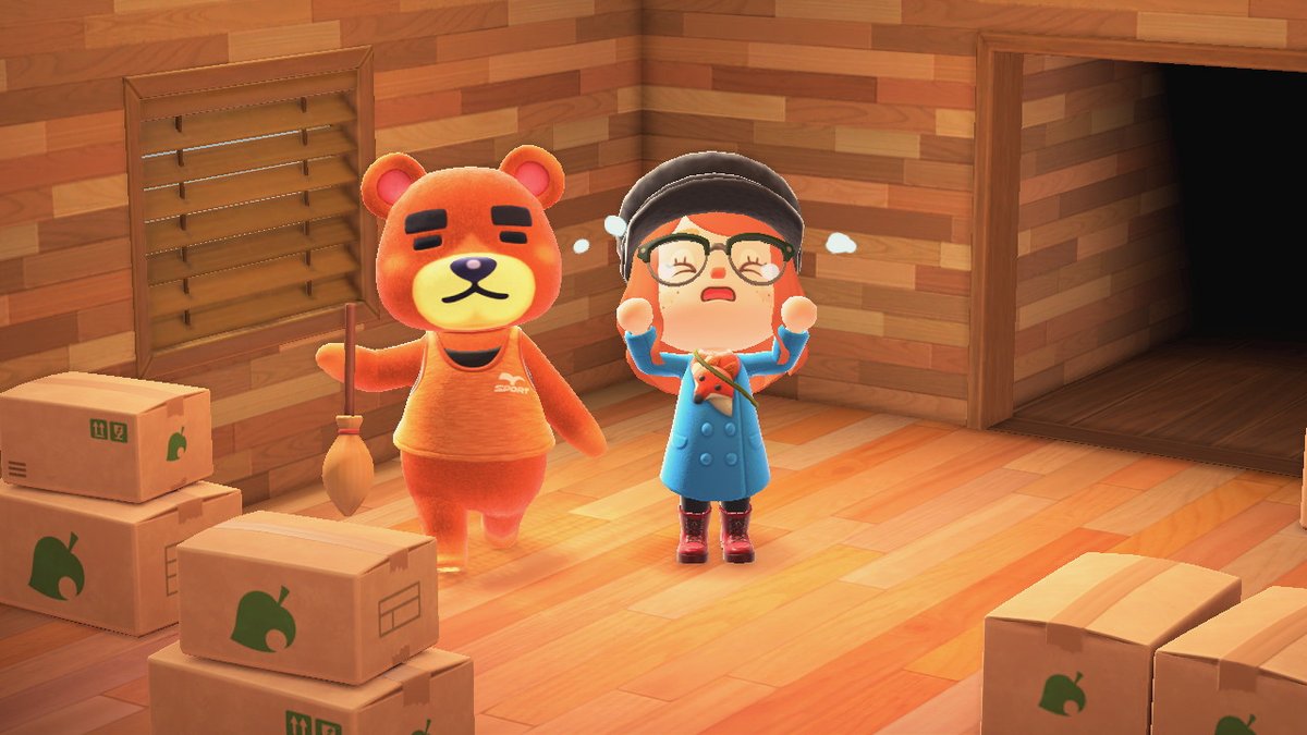 abbeon_'s tweet photo. My last starter villager Teddy is moving out ;_; Someone please take this sweet muscle boi #ACNH #villagersinboxes #villagertrade #acnhteddy https://t.co/S0WACsM9ye