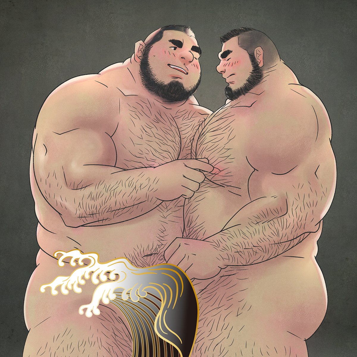 #Gay #bara #gayart #bear #artists #art #drawing #gaybear #gaymusclebear #mu...