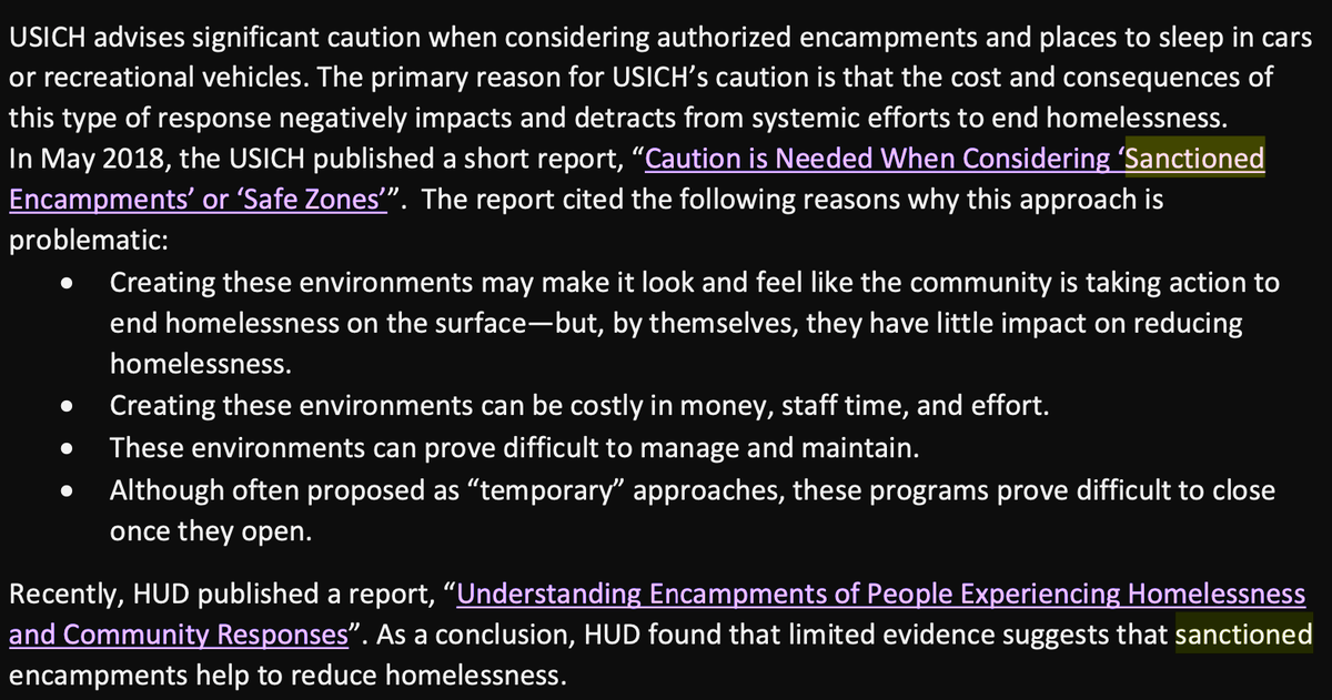 Alter and Kitchen are pushing staff to explore, again, opening up sanctioned campgroundsIn 2019, Council directed staff to explore this option. Based on national research, staff said it would be a bad idea. Here's the staff memo on sanctioned encampments  http://www.austintexas.gov/edims/pio/document.cfm?id=325465