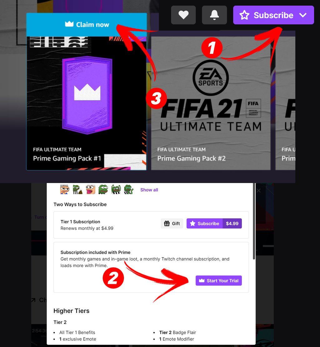 HOW TO CLAIM TWITCH PRIME PACK! FIFA 21 