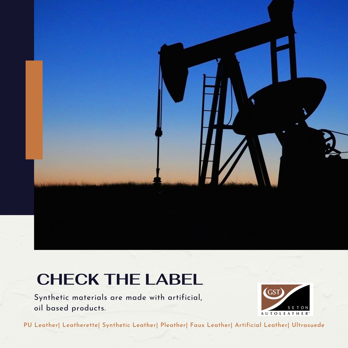 Synthetic materials are made with artificial oil based products. Whenever possible, skip synthetics and choose leather.
#didyouknow #chooseleather #synthetic #environment #oilbased #leather #luxury #genuineleather #sustainable #leatherfacts #leathernaturally #gstautoleather