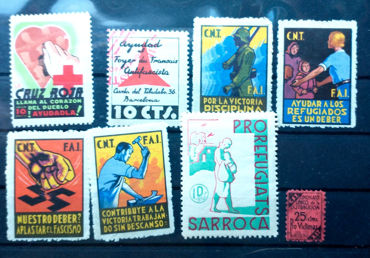 subfuscous's tweet image. Join the Anarcho-Nerdist Tendency today! #radical #philately  #alwaysantifascist #NoPasaran #SpanishCivilWar