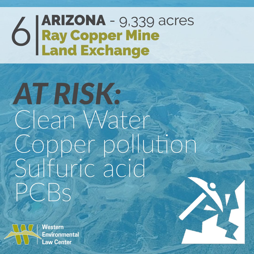 6/9: Ray Land Exchange Resource Management Plan Amendment – 9,339 acres, CA *Privatization of public lands*Copper mine pollution*Inadequate NEPA https://www.federalregister.gov/documents/2019/07/12/2019-14714/notice-of-availability-of-the-ray-land-exchange-final-supplemental-environmental-impact