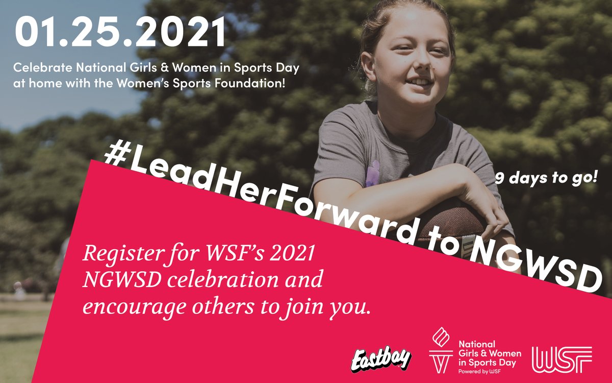 We are just over a week out from National Girls &amp; Women in Sports Day! Join us as we #LeadHerForward to NGWSD, with ways to stay physically and mentally healthy posted every day!

Check out our #NGWSD 2021 Girls Fest, and tag a friend to join you: womenssportsfoundation.org/get-involved/n…