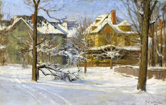16th Street, Indianapolis in Snow
(T.C. Steele, 1895)