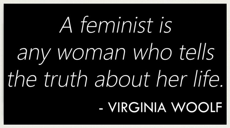 CarlaVall's tweet photo. Feminista és qualsevol dona que diu la veritat sobre la seva vida.

Tal dia com avui naixia Virginia Woolf. https://t.co/GNLmaHa4WX