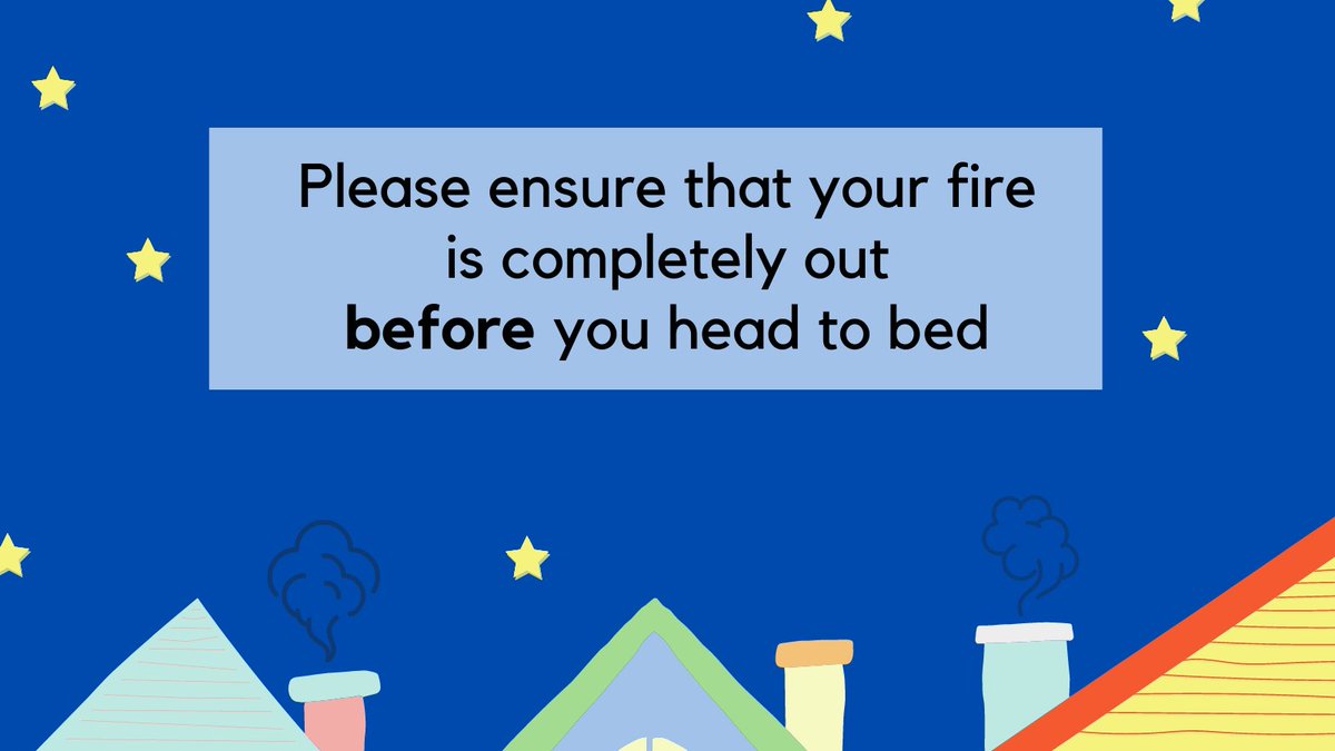 SurreyFRS's tweet photo. Chimney fires in Surrey are most likely to occur in the evening between 17:00 and 21:00.
Fire starts when your attention stops - please pay attention to your fire, and ensure that it is completely out before you head to bed!
#BurnSafe https://t.co/N6Q9JChdlR
