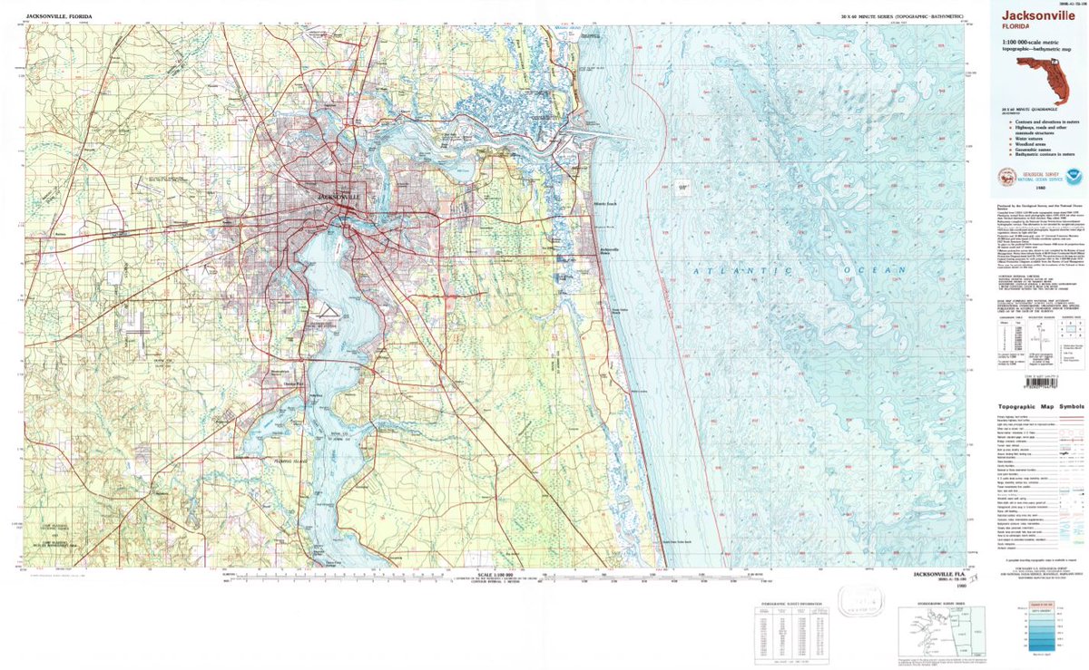 It's #FreeMapMonday! Retweet and follow us for a chance to win the map of Jacksonville, FL! 

#USGSStore (U.S. residents only)