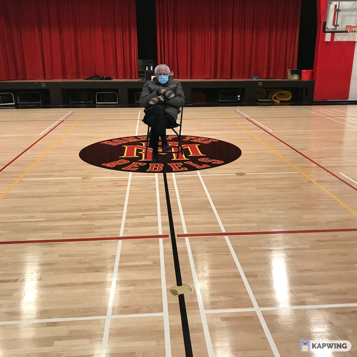 Bernie Sanders has come to W.R. Myers :) #BernieSandersMittens