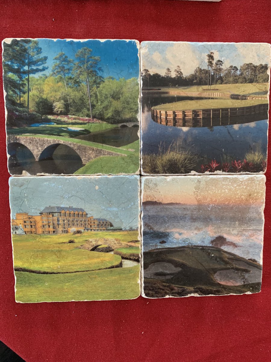 GraigKinzler's tweet photo. Looking for a unique Valentine’s Day gift for a golf lover!?  Find our handcrafted stone coasters here at @blackangeldsgns...  $5 of each golf  set sold is donated to our friends at @TesoriFamilyFdt.  Order by Feb 5th for guaranteed Valentine’s Day delivery.  🏌️‍♂️ https://t.co/pYoCRFUXLK