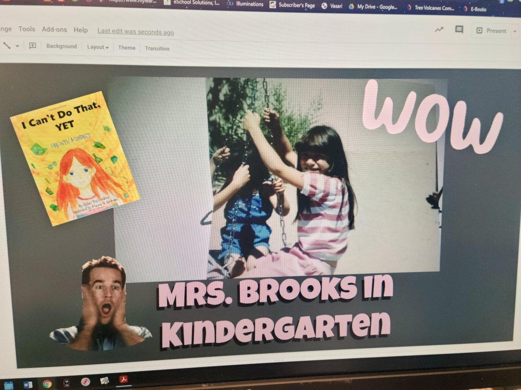 Getting the week started with Mindset Monday, a great story by author Esther Pia Cordova about the power of "YET", and 6 year old Mrs. Brooks 😊 #growthmindset  #kindergartenSEL #3VHeat