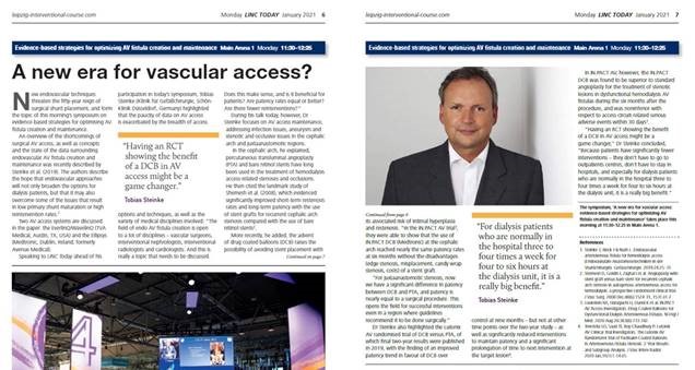 The rise of DCBs in AV access is extending time to reintervention and benefiting patients @SchoenKlinik #LINC2021 #VascularAccess