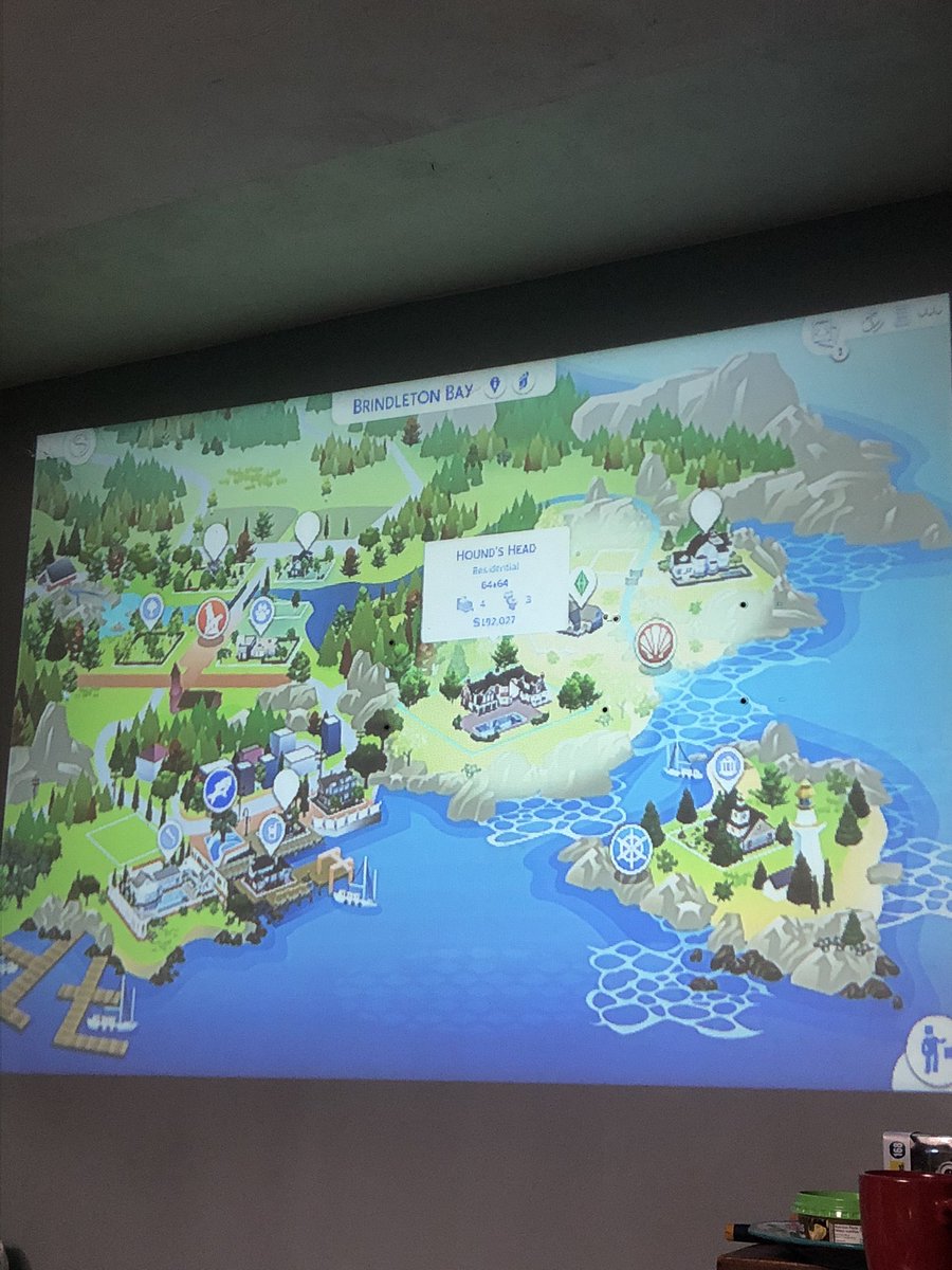 Playing the sims through my projector lol taking it to a new level 😂 <a href="/TheSims/">The Sims</a> <a href="/SimGuruNinja/">...</a>