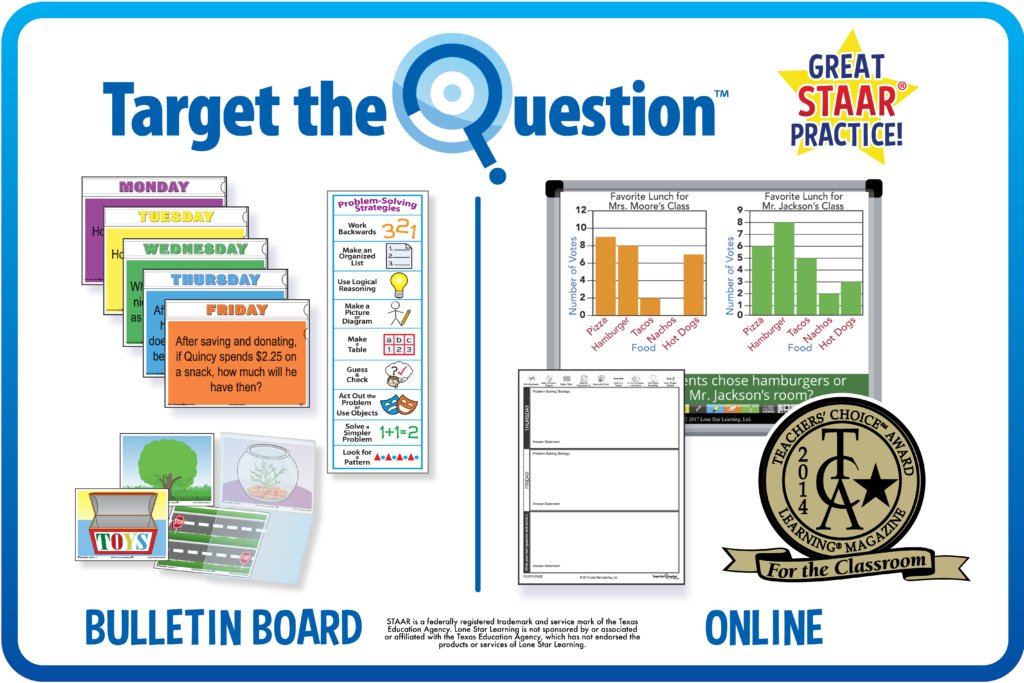 lsltweets's tweet image. How do you become a math problem solver?  Daily practice!  How do you become a super-star problem-solver?  Use Target the Question!

store.lonestarlearning.com/shop/target-th…

#LoneStarLearning #TargetTheQuestion #ProblemSolving #DailyReview #Bellringer #Math #TCASE #TCEA #CAMT #TEPSA #NCTM