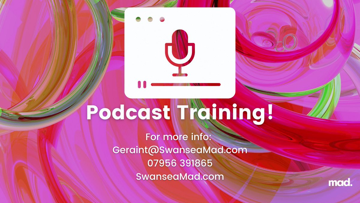 Charlotte_Cymru's tweet photo. 👋 Do you want to make your own podcasts? 
Contact geraint@swanseamad.com @SwanseaMAD to book your one-to-one or group session! ℹ️

📱 07956 391865

From Basic training through to Advanced! ℹ️ 

#Podcasts #PodcastTutorial #Swansea #YoungPeopleMatter #YouthWorkWales #DigitalCareer https://t.co/sTsmGqCimO