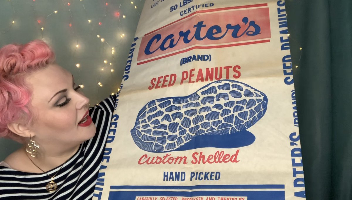Did you know, fellow Millennials, that indeed, President Carter farmed peanuts, went to Annapolis, became a nuclear engineer, and then farmed some more peanuts?Here’s me with a peanut bag, and our Georgia President with a short-handled shovel.