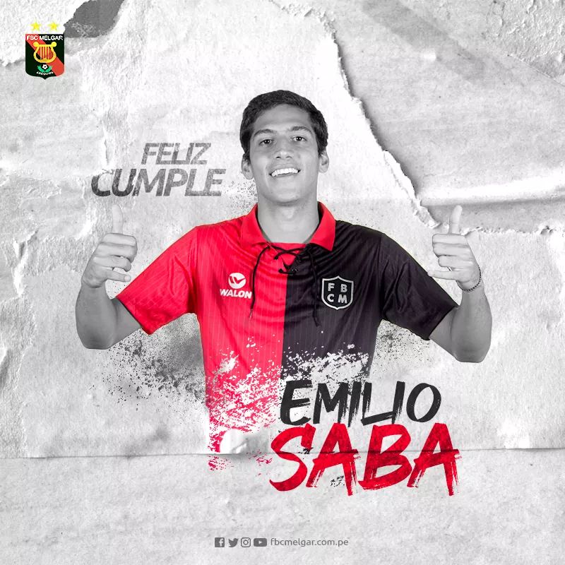 Emilio Saba: Extremo de Melgar, categoría 2001. Jugador polifuncional que puede jugar tanto de extremo o de volante de primera línea. Estuvo entrenando en el Werder Bremen durante un tiempo. La bolsa de minutos seguramente será aliado de Emilio este 2021.
