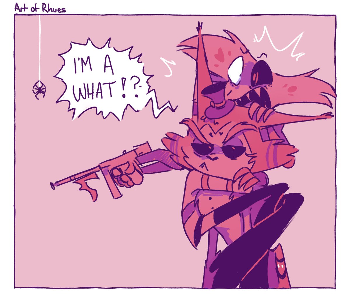 Spider (Part 2)
(Part 1 in thread above)
#HazbinHotelFanart #HazbinHotelAngelDust #HazbinHotelHusk #artofrhues