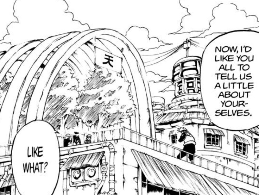 More stellar Kishimoto architectural work. I want to see more of this structure!  #Grantuto