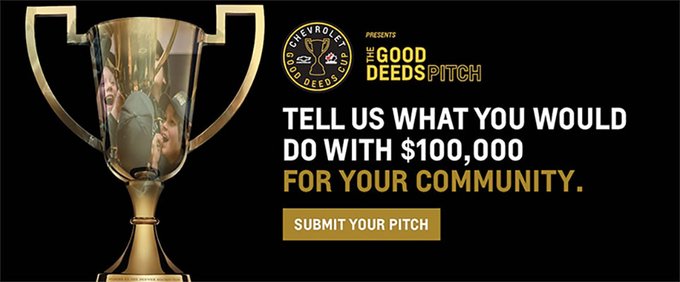 ATTENTION U11, U13 and U15 teams:

This is your last chance to submit your good deed ideas for the <a href="/ChevroletCanada/">Chevrolet Canada</a> Good Deeds Cup.

The deadline is Thursday, Jan 28, so get those pitches in before it's too late!

🔗 | chevrolet.ca/en/good-deeds-….