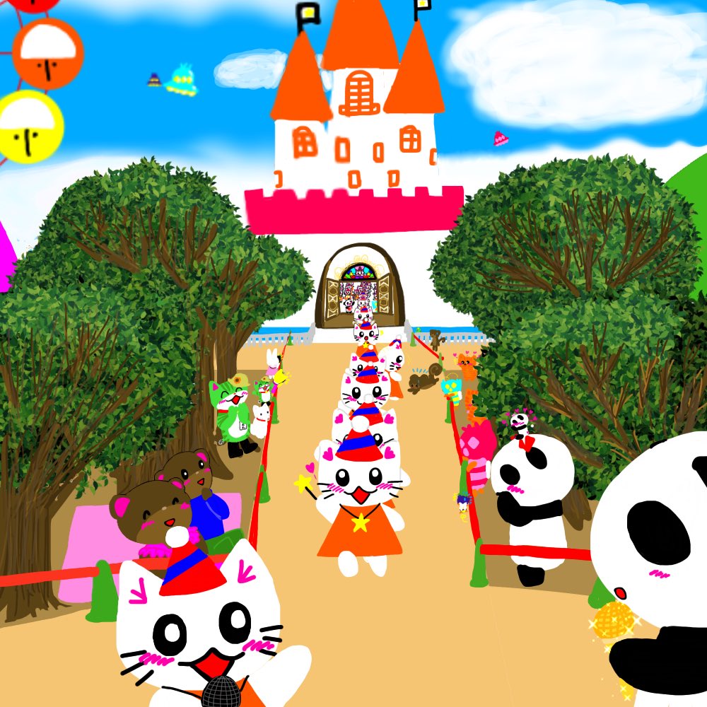 遊園地のイラスト 遊園地のイラスト
