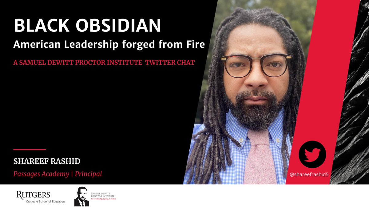 Join us in our upcoming #SDPIChat on February 10, 4:30-6PM (EST). 

We will hear from Shareef Rashid (@shareefrashid5), Principal at Passages Academy and his school community.  

#BlackObsidian #leadership #equity #justice
