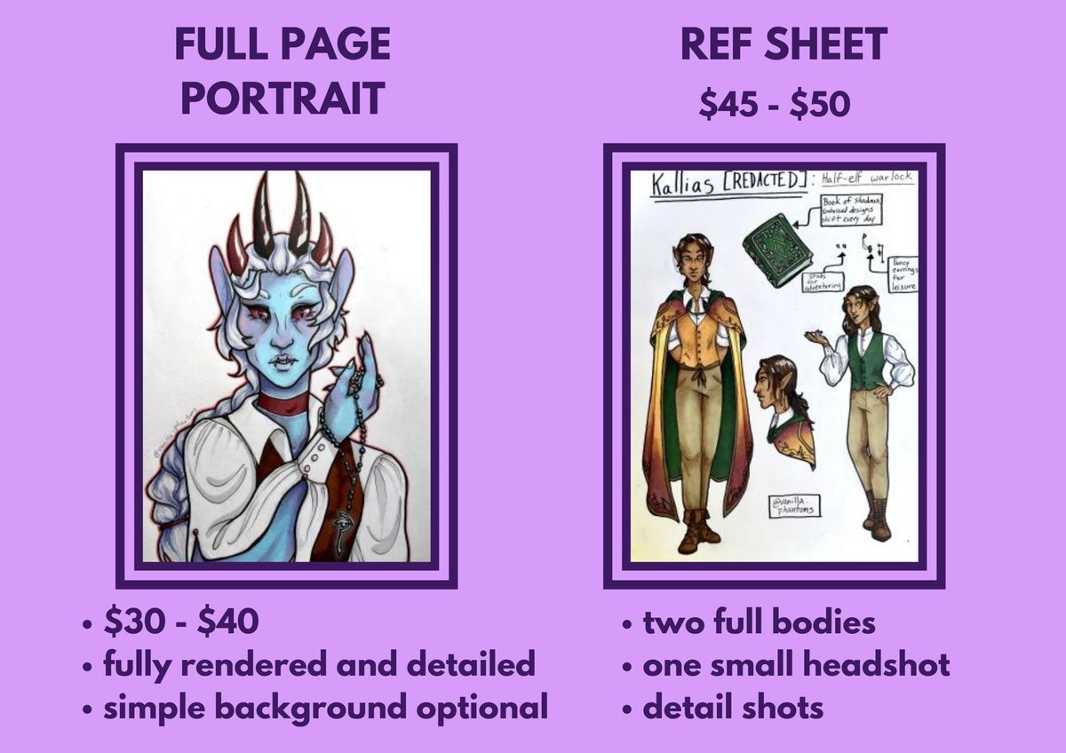 PhantomsVanilla's tweet image. Thank you to my friend Persephone for helping me finally format my information properly #commissionsopen