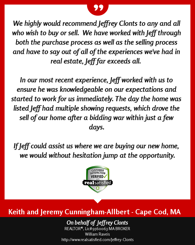 JeffCapeCod's tweet image. There's nothing like a good recommendation to brighten your day. realsatisfied.com/Jeffrey-Clonts via @realsatisfied