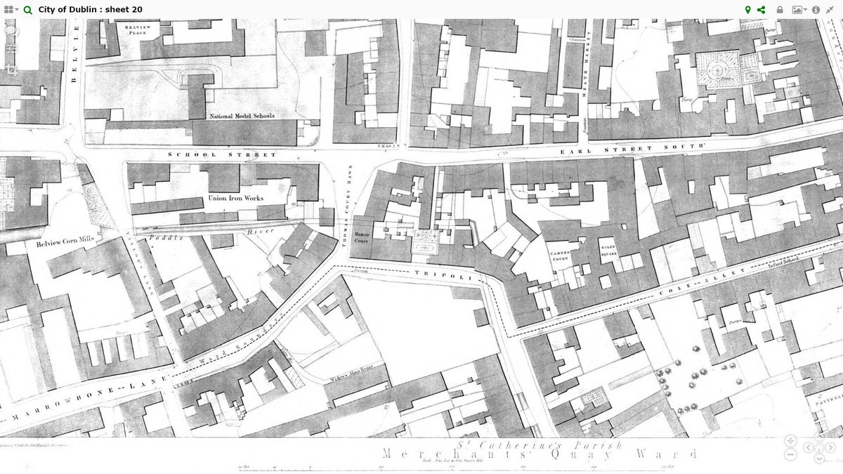 Today's  #lostpirsonsofDublin is a debtors prison connected to the Liberty of St. Thomas and Donore. Originally part of the medieval Abbey of St. Thomas on Thomas Street, its land and privileges were granted to the Brabazon family (later the Earls of Meath) in the 16th century