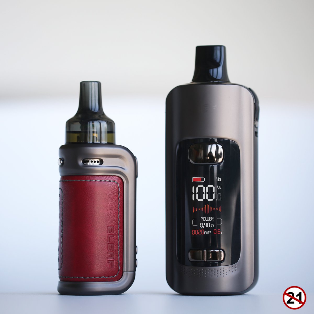 EleafGlobal's tweet photo. The mini and the big pod mod vapes. iSolo Air or iStick P100?ππ¨π¨β
β
Warning: This product may contain nicotine. Nicotine is an addictive chemical. Our products are restricted to adults 21+ only.β β β
β
#eleafisoloair #eleafistickp100 #podmodvape #gtlvape #mtlvape #eleaf https://t.co/nX8fKjLyjQ