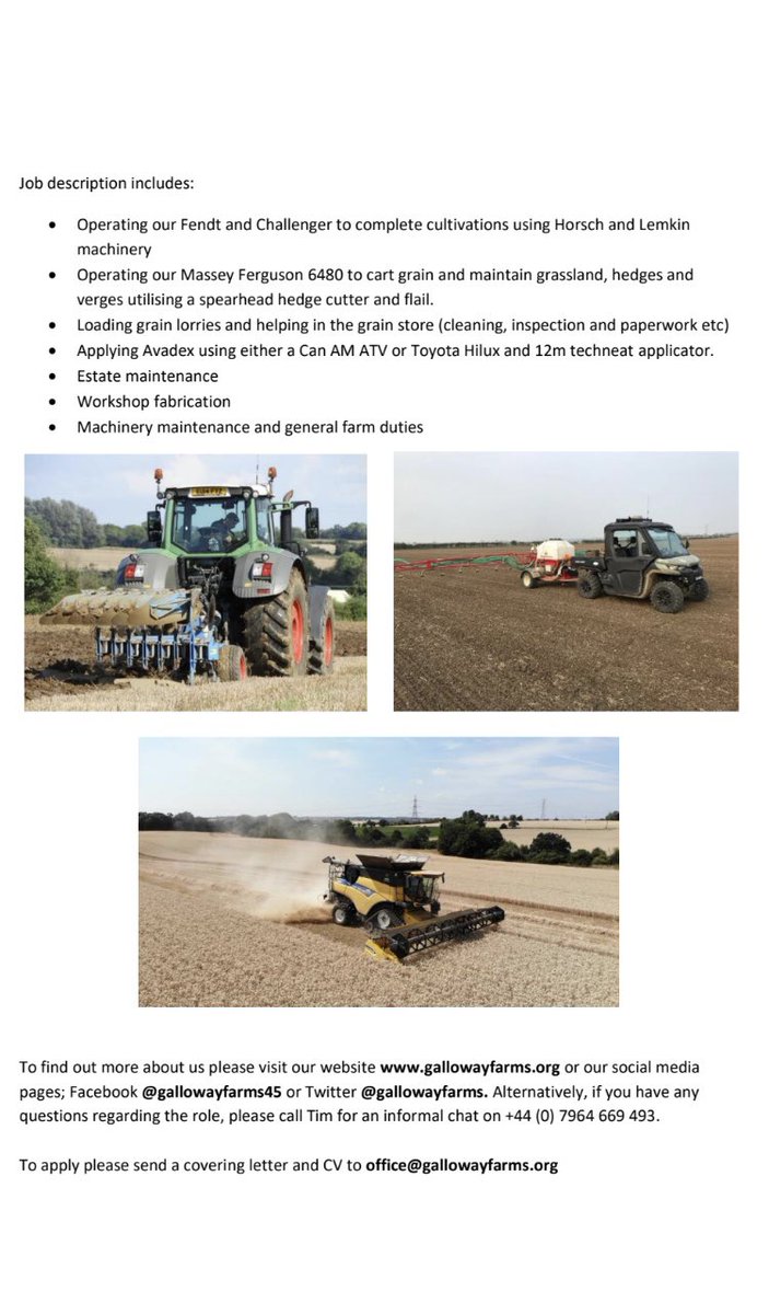 Harvest Staff WANTED