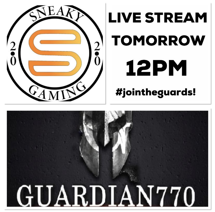 770Guardian's tweet photo. 😃😃 I’m SO excited to announce this stream!! I’ve followed Sneaky for a long time &amp; really admire everything he does on stream and how he conducts himself. Check us out tomorrow - Guardian770 on Facebook! #livestream #gaming #facebookgaming #cod #callofduty https://t.co/DYrWw2nPtw