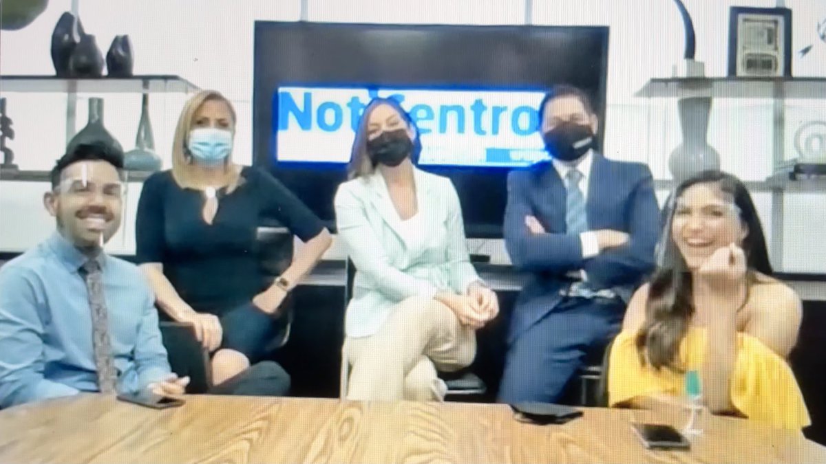 HectorAlvarezPR's tweet photo. .@YizetteCifredo y @JoseSantana7 se integran oficialmente a #NotiCentroAlAmanecer desde este jueves. Conversé con los presentadores, junto a @JorgeGelpi, @monikmc y @aixavaz, a días de que el noticiario matutino estrene nueva etapa. Aquí la entrevista: https://t.co/Gqcf53WrPv https://t.co/NYoCNan0R3