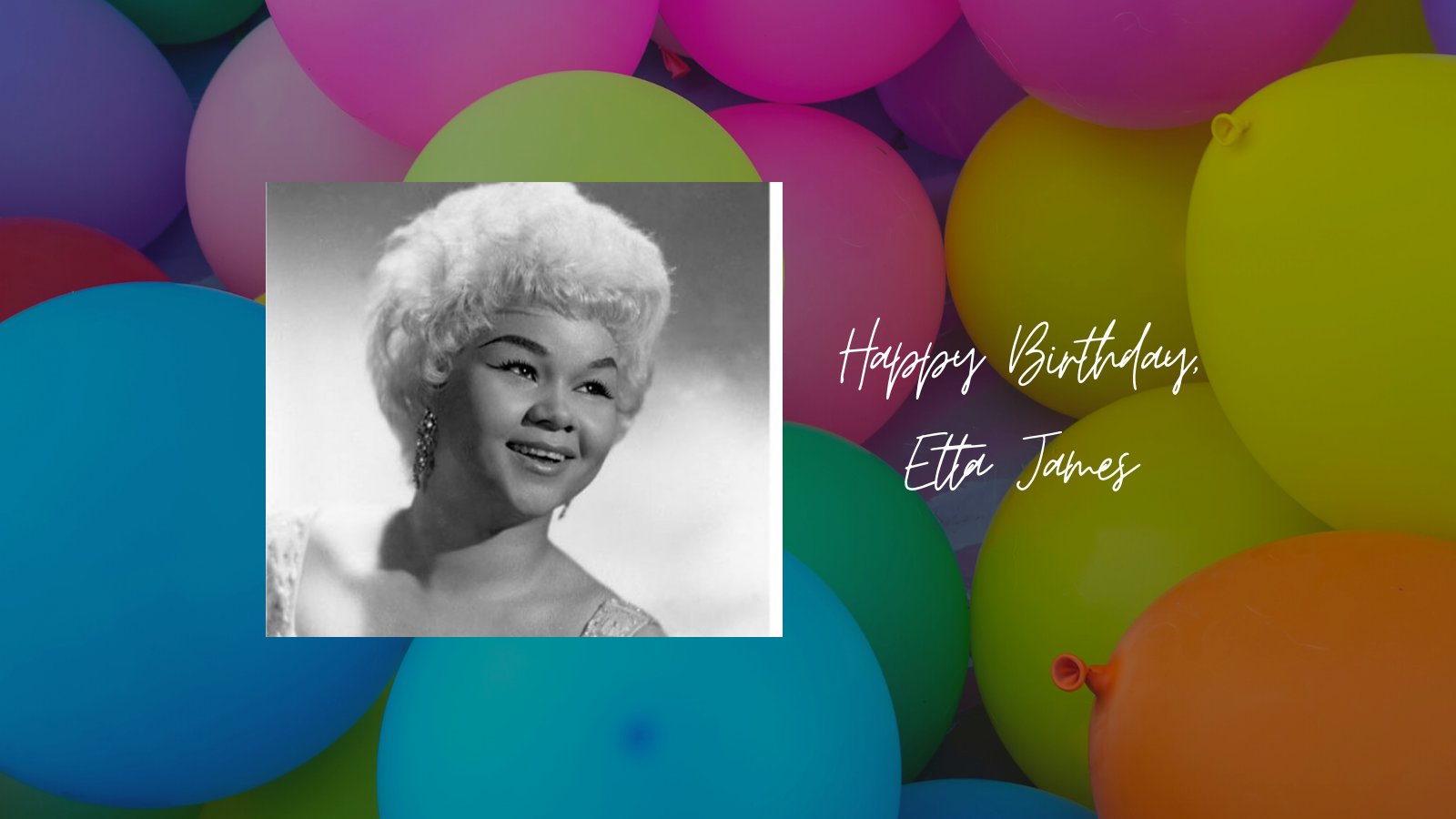 Happy birthday to famed R&B/Blues/Jazz singer and Rock & Roll Hall of Fame member, Etta James   