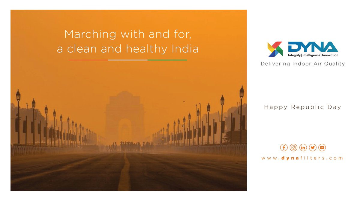 FiltersDyna's tweet photo. Your trusted partner in Delivering Clean Air, with Best in class Indoor Air Quality products .
Team DYNA Filters wishes you a very Happy Republic Day .
#indoorairquality #dynafilters #republicday2021 #RepublicDay #republicdayparade #republicdayparade https://t.co/aBgISAS7PM