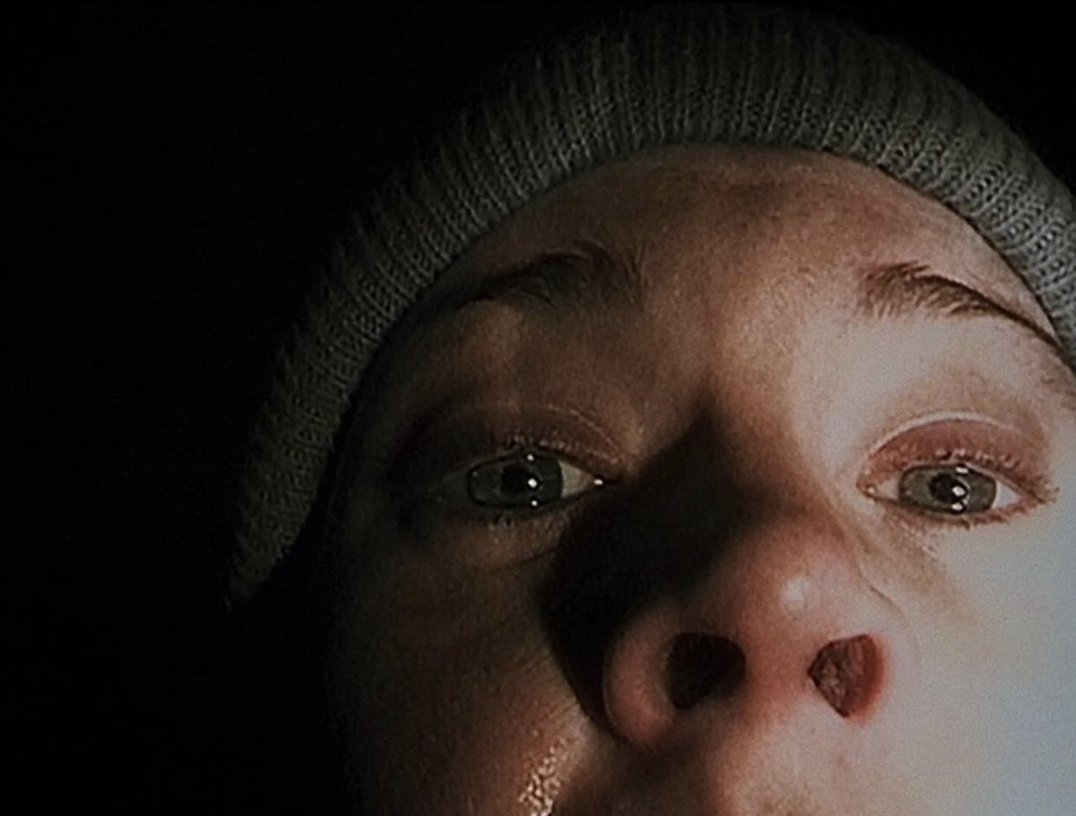 HorrorAddictX's tweet photo. On this day, in 1999, ‘THE BLAIR WITCH PROJECT’ was premiered for the first time https://t.co/LvPvyXEBMc