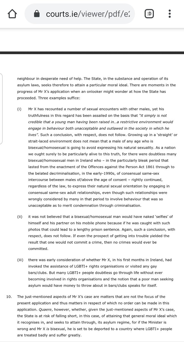 masi_asylum's tweet photo. An LGBTQ+ asylum seeker from Nigeria faces possible deportation from Ireland as Minister for Justice says his sexuality is not credible. @DeptJusticeIRL says it's not plausible that a young man would have sex with same sex partners if law &amp; custom forbid it. God help us all! https://t.co/NxCbpLwnIU