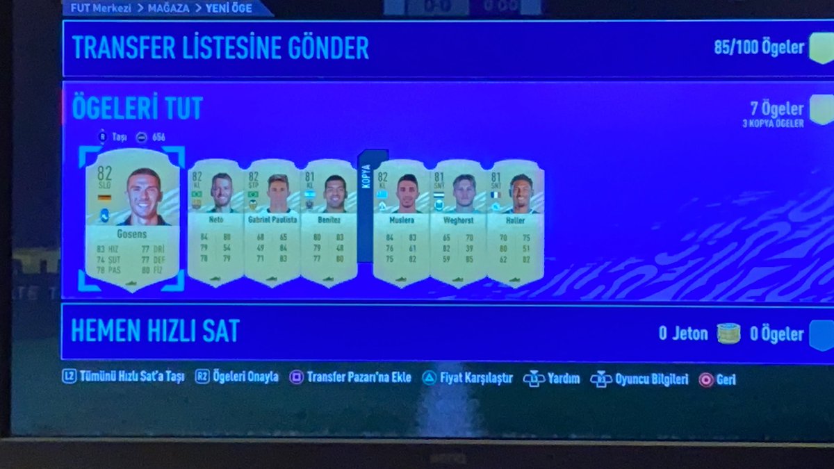 Eğlencesine şans deniyim dedim, demez olaydım... Tamam açmadan 75k gözden çıkardık da abi bu ne AQKNGGNGJTBFBF 81+ 7 paketi, uzak durun.