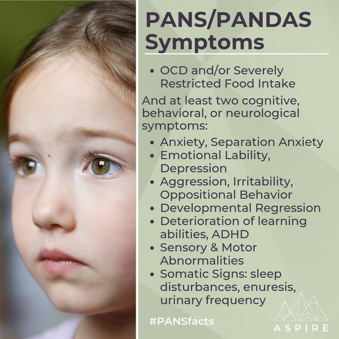 ASPIREpans's tweet photo. PANS PANDAS Symptoms
https://t.co/29lFbMubnx

#panspandas #pandaspans #ocd #anxiety #odd #adhd #agression #developmentalregression #separationanxiety https://t.co/XZeHoA5c7J