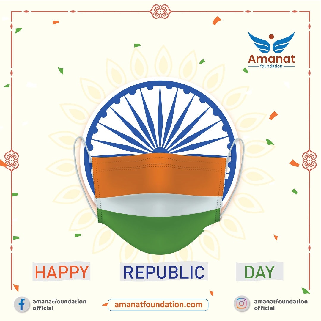 AmanatOfficials's tweet photo. We wish you a very Happy Republic Day...🧡🤍💚
#republicans #republicday #republicindia #indianflag #tricolor #tricolour #indipendentindia #nongovernmentalorganization #nonprofitorganization #ngo #share #care #shareandcare #dogoodfeelgood #feelgood #doforpublic #doitnow #goodwork https://t.co/vhpkWjOyUK