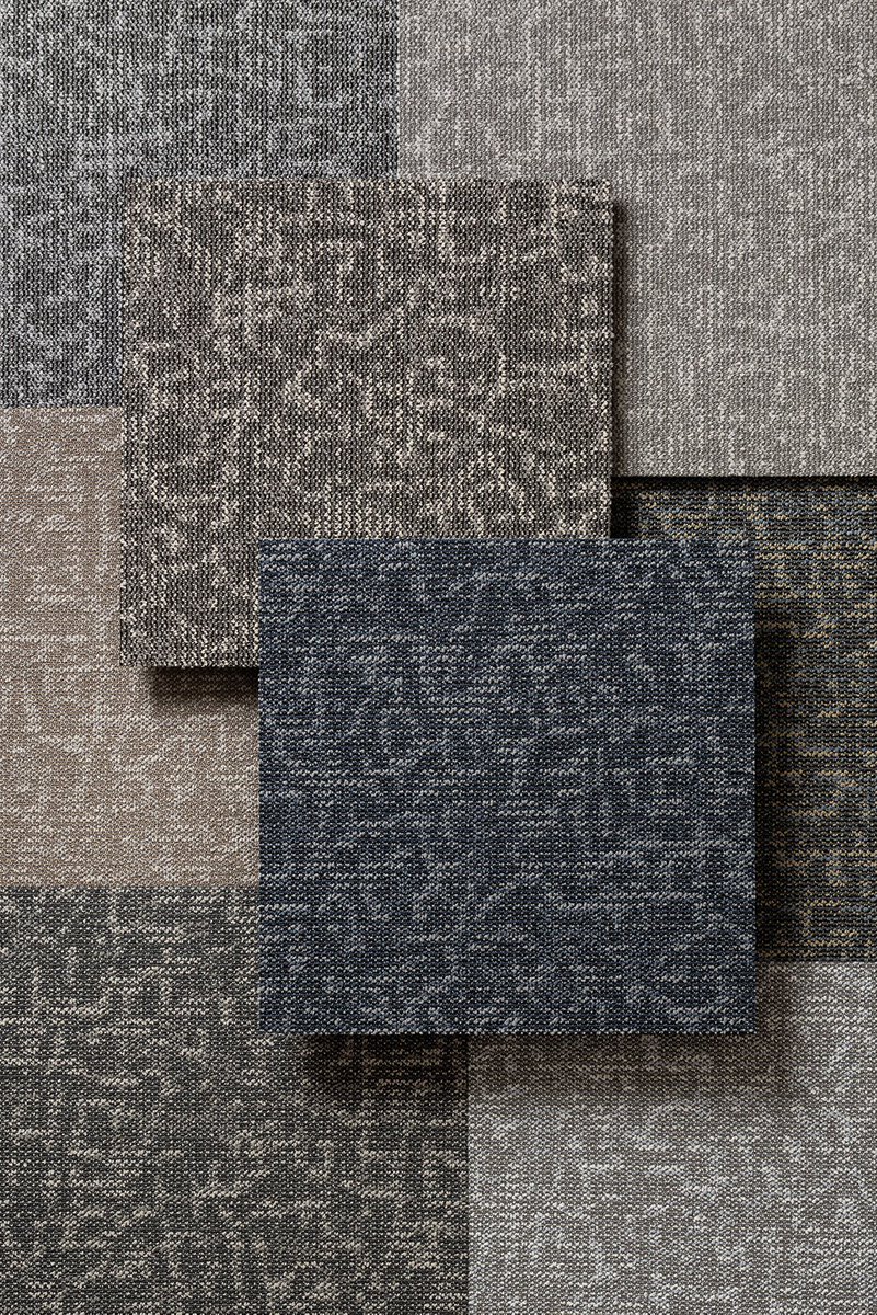 EFContract's tweet image. Freestyle&apos;s modern-spirited conceptual motif scrolls through 8 beautifully saturated neutral tones, allowing design flexibility for a variety of creative and effortless installations.

#efcontract #modularcarpet #commercialinteriors #workplacedesign #corporateinteriors
